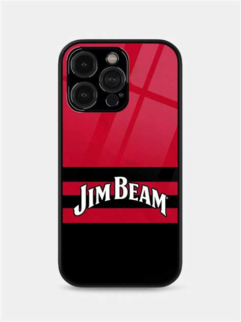 Jim Beam Red Stripes - iPhone 15 Pro Max Cover - Glass