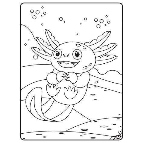 Axolotl Coloring Pages Coloring Page - StadionGucker.de