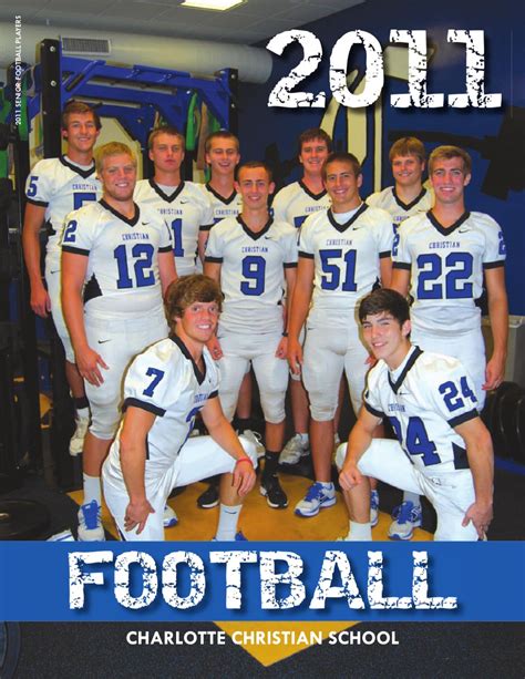 2011 Football Media Guide by Charlotte Christian School - Issuu