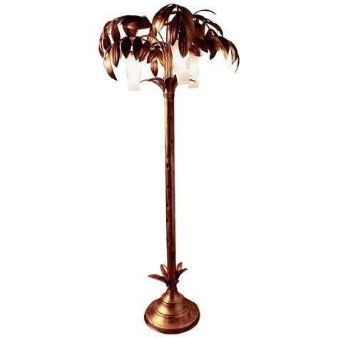 Pair of Art Deco Serge Roche Gilt Palm Floor Lamps at 1stDibs