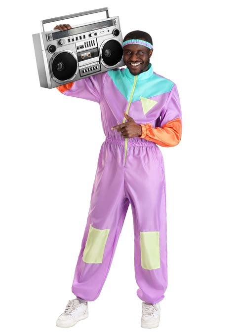 80's Purple Tracksuit Men's Costume | 80's Costumes