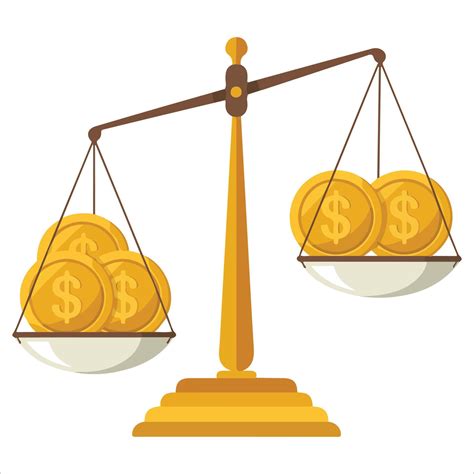 Financial balance scale icon isolated illustration on white background 65898098 Vector Art at ...