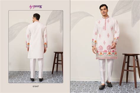 Shubhvastra The Grand Kurta Viscose Silk Thread Work Kurta And Pant ...
