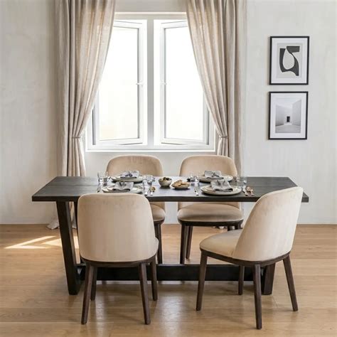 Huancayo Solid Wood Rectangular Dining Table Set - All Sizes – Homes of ...
