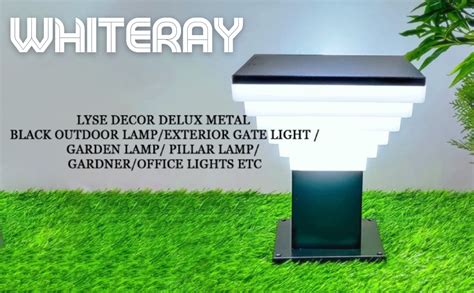 WHITERAY Metal gate Light /Modern Design Stairs Shape Waterproof ...