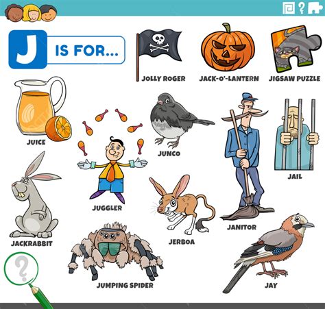 Ilustración Educativa De Dibujos Animados Para Niños Con Personajes ...