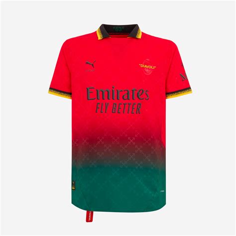 RED AUTHENTIC JERSEY PUMA X AC MILAN X OFF-WHITE™ 2024/25 | AC Milan Store