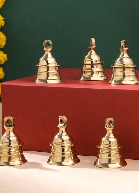 Buy Brass Hanging Bell or Ghanta For Mandir/Pooja Room Online - Vedansh ...