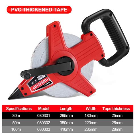 Snapklik.com : WISEUP 100 Ft Tape Measure Standard And Metric ...