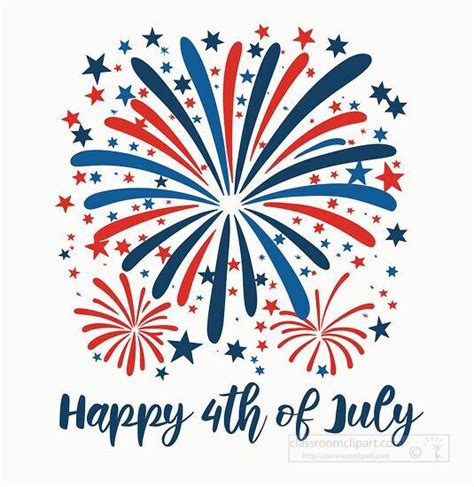 Fourth Of July Fireworks Clipart