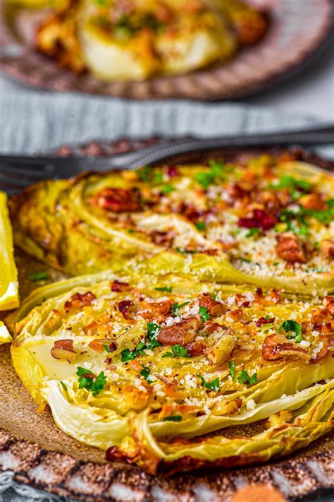 Baked Cabbage Steaks - CheekyKitchen