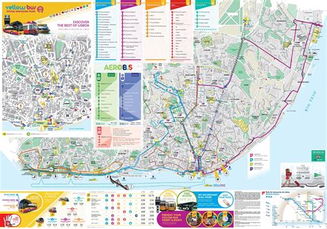 Map of Lisbon Bus Tour: hop on hop off Bus Tours and Big Bus of Lisbon