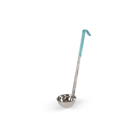 Cucharon para servir 3 oz acero inox/plástico marfil (1pza) ® El Encanto