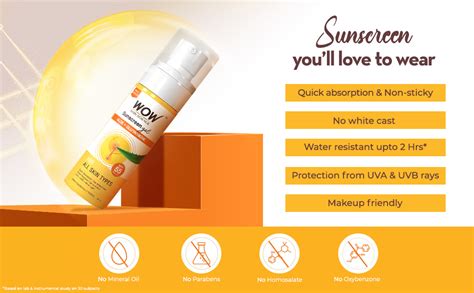 WOW Skin Science Sunscreen Gel For All Skin Types | SPF 55 PA ...