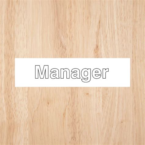 Manager Sign 的图像结果