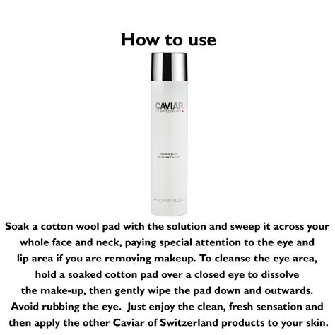 Caviar Of Switzerland Micellar Water All-in-one Cleanser – MAISON DE BEAUTE