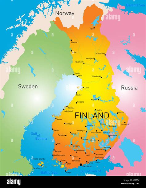 Europe Map Finland