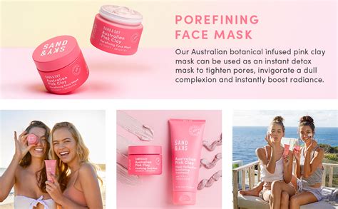 Buy Sand & Sky Perfect Skin Bundle. Australian Pink Clay Face Mask Set ...