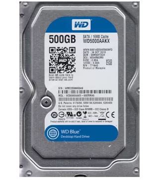 Buy Western Digital 500GB 3.5Inch (WD5000AAKX) Desktop Hard Disk Drive ...