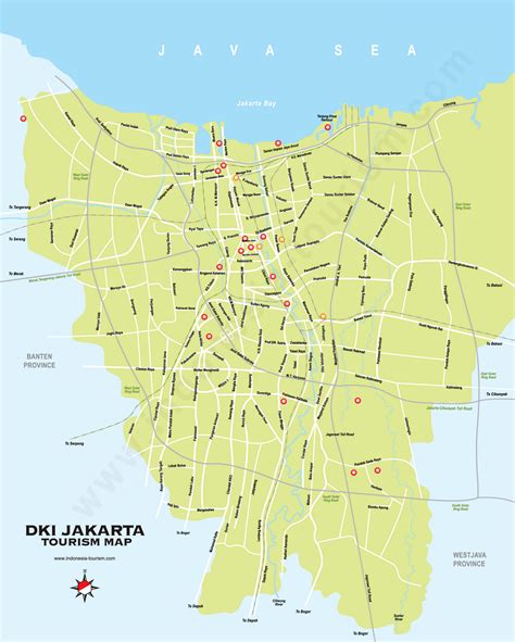 Map Of Jakarta - Free Printable Maps