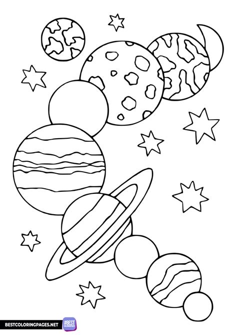 Outer Space Coloring Pages - Bestcoloringpages.net