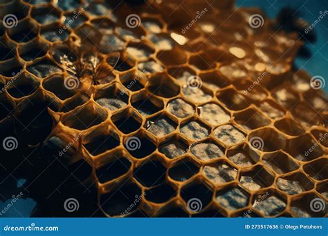 A Close Up of a Honeycomb Made of Honeycombs Stock Illustration ...