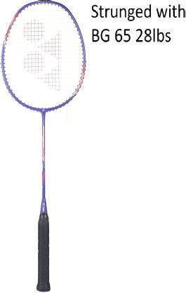 YONEX Voltric Lite 25i Graphite Strunged with BG 65 (28 lbs )& 1Grip ...
