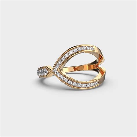 Buy Converging Arrow Intricate Diamond Ring At Jewelbox