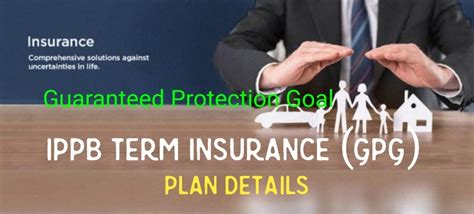 IPPB GPG (Guaranteed Protection Goal) Term Insurance Plan Details ...