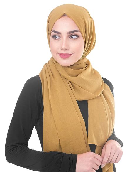 Buy InEssence Tawny Olive Cotton Voile Scarf Women Girls Wrap Large ...