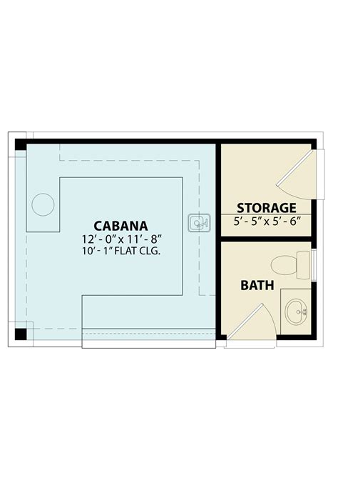 16x12 Floor Plan Pool House 16' X 12' Cabin Shed Covered Porch Plans