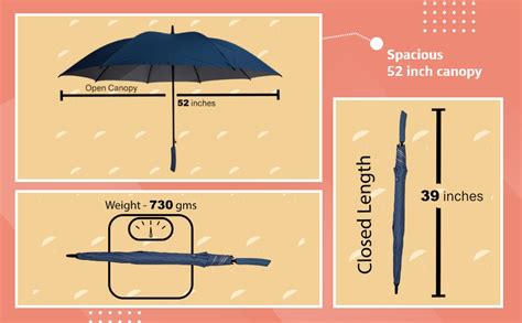 Sun Umbrella Blue Golf Big Size UV Protective Long & Non-Foldable ...