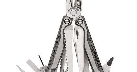 Leatherman Charge TTI Multitool Silver Made in USA (19 Tools ...