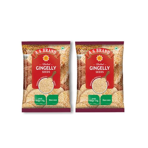 A.S. BRAND Hulled Gingelly Seeds 1 Kg (500 Gms X 2 Pieces)|Rich Taste ...