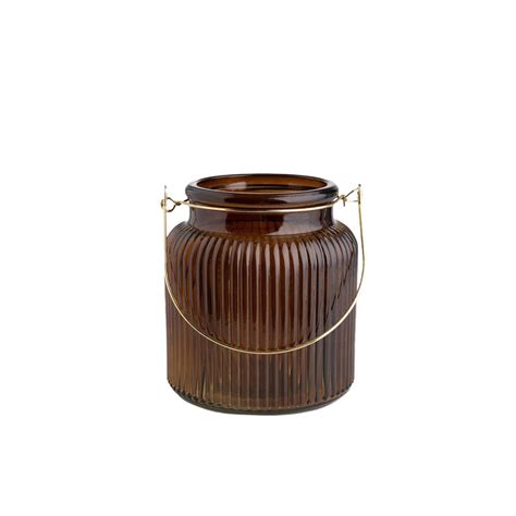 HOMLA Lampion FIG brązowy 10 x 11 cm - Homla | Sklep EMPIK.COM