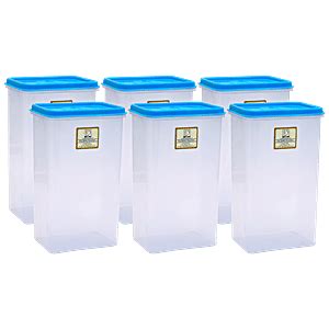 Buy Laplast Storewell Airtight Container - With Blue Lid, Transparent ...