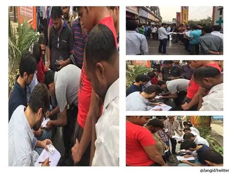 People came forward to fill forms for others - Not all heroes wear ...