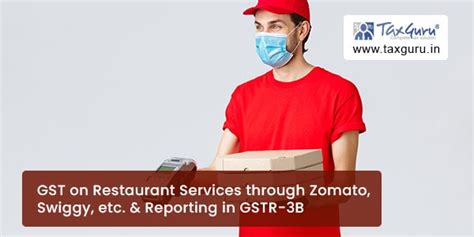 GST on Restaurant Services via Zomato, Swiggy & Reporting in GSTR-3B