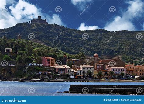 Panorama of the Pretty Village of Collioure, France Editorial Photo ...