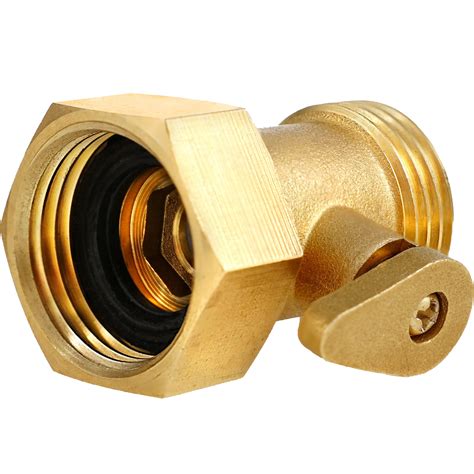 Snapklik.com : Hose Shut Off Valve - GHT 3/4 Inch Brass Garden Hose ...