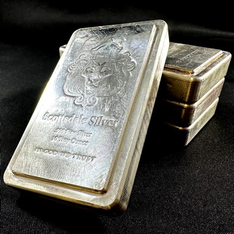 10oz Scottsdale Mint Silver Stacker Bar • Capital Coin & Bullion