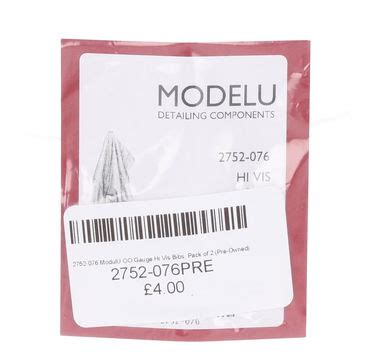 2752-076 ModulU OO Gauge Hi Vis Bibs, Pack of 2 (Pre-Owned)