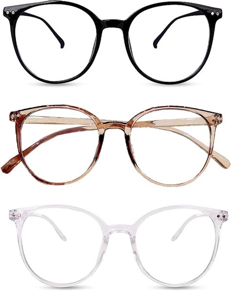 3 Pack Blue Light Blocking Glasses, Anti Glare Eyeglasses with Blue ...