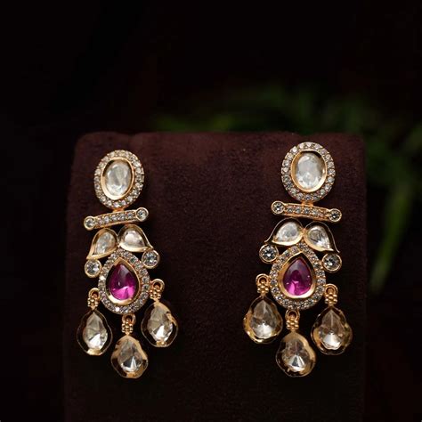 Kandan Polki Designer Earrings @ ₹1,450 | Free Delivery