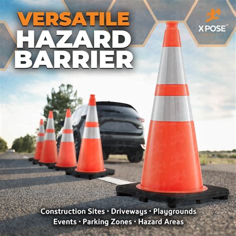 XPOSE SAFETY 150 -Pack 28-in Orange Traffic safety cone in the Traffic ...