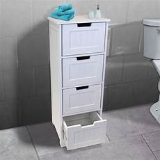 Bathroom Utility Cabinet by Wooden 4 Drawer Storage Cabinet White Bathroom Bedroom Bathroom Utility Cabinet