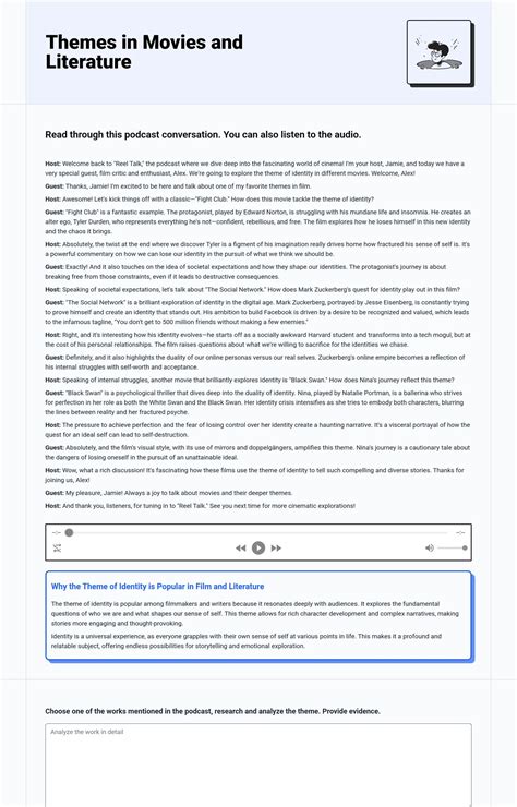 Themes in Movies and Literature