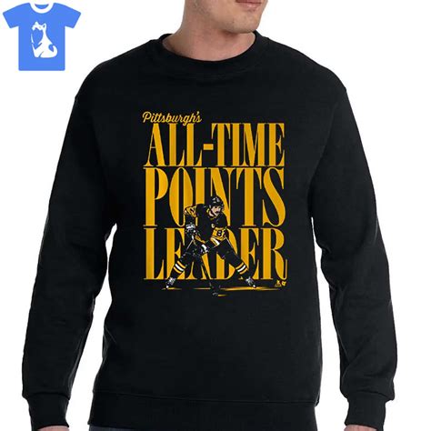 Sidney Crosby Pittsburgh All-time Points Leader Shirt - Shibtee Clothing