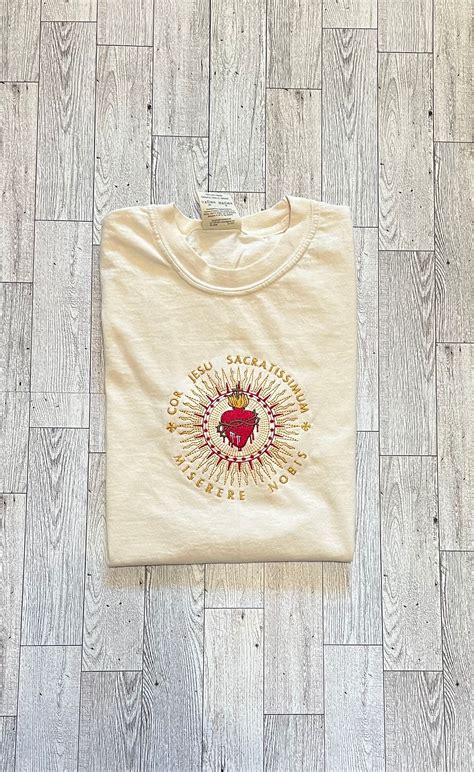Sacred Heart of Jesus T Shirt, Mary of God, Catholic Shirt, Virgin Mary ...