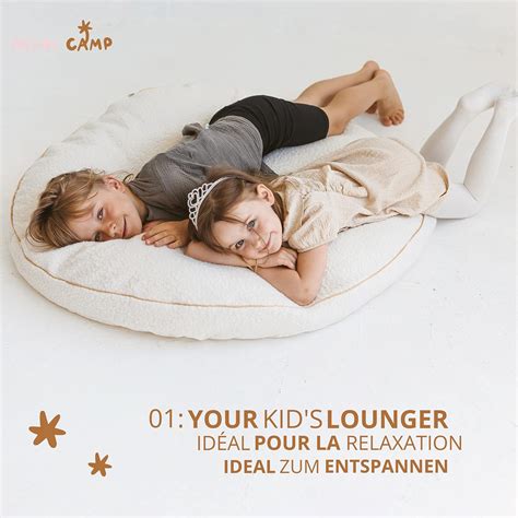 MINICAMP Large Floor Cushions for Kids - Ultra-Fluffy & Washable ...